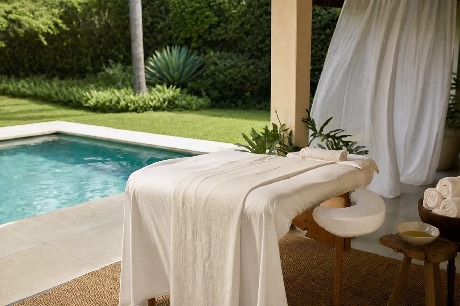 A licensed therapist brings the table to you